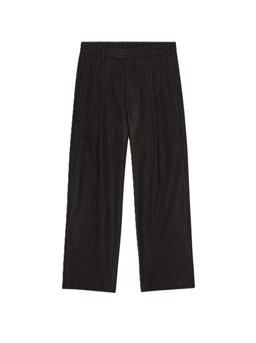 Kay Relaxed Fit Wool Blend Pantaloni NN.07 | 25600000481630780 BROWN STRIPE